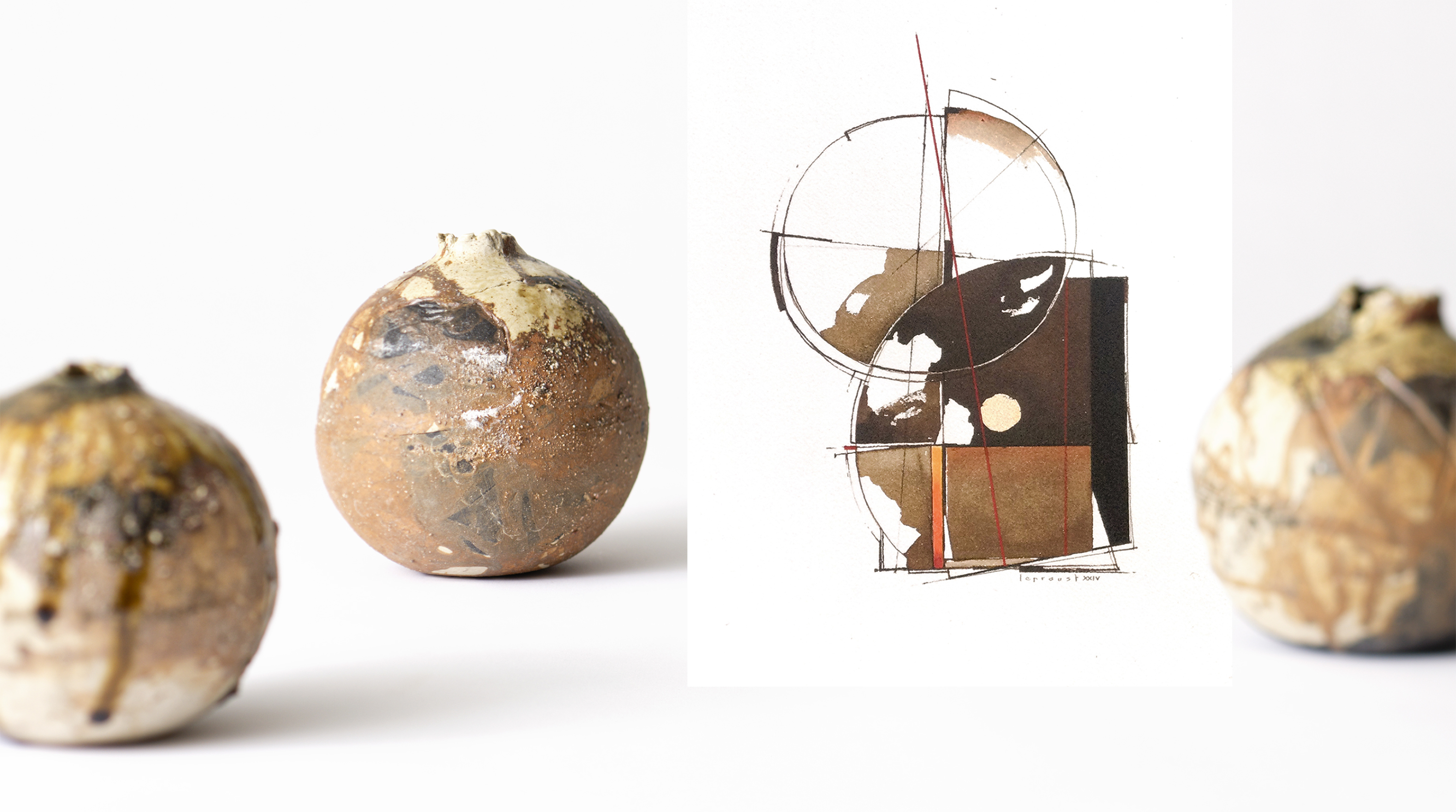 陶 アンドシュ・プローデル ＆ 絵 ティエリー・ルプルースト 二人展　ー冬至の情景ー　令和7年12月21日(日)～12月26日(金)／柿傳ギャラリー