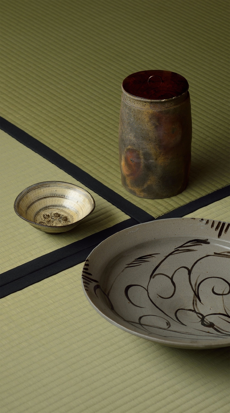 中里隆　唐津焼　絵唐津　6寸皿　5客セット　中里太亀　中里健太　中里重利　登り窯 唐津 隆太窯 中里健太 陶展 | 柿傳ギャラリー