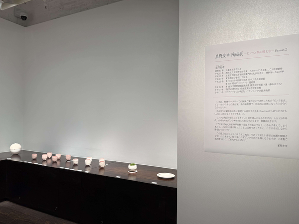 星野友幸 陶磁展 ーピンクと茶の湯と私ー Season2　令和8年2月28日(土)～3月5日(木)／柿傳ギャラリー