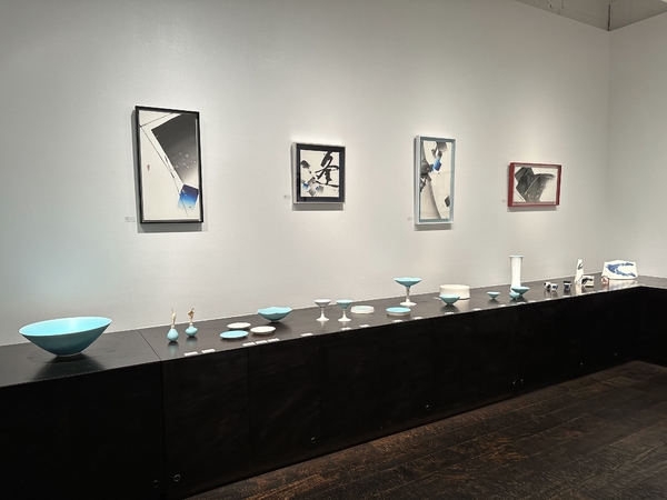 青に逢う 島本恵里 × 岡田 泰･瀬津純司･冨川秋子 四人展　令和4年11月11日(金)～11月16日(水)／柿傳ギャラリー