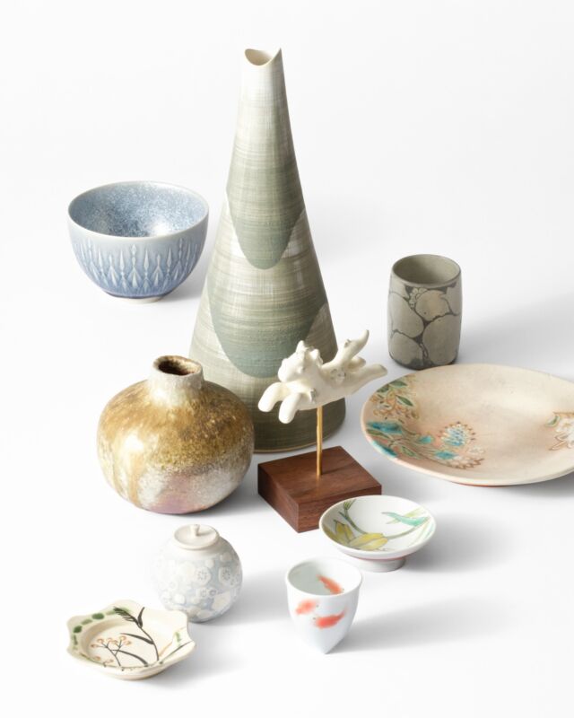 安田直子 金魚文 壺 つぼ 第三回 伝統工芸 陶葉会 展 | 柿傳ギャラリー