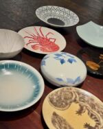 (日本工芸会正会員)西山勇作　【天青瓷線文深鉢】　美術展出品作品　一点もの 天青瓷釉彩更紗文鉢 西山勇【限定1】 — 佐賀有田 ギャラリーつじ信